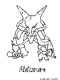 Alakazam Coloring Page 