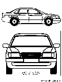 Audi 100 Coloring Page 