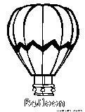 Balloon Coloring Page 