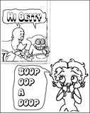 Betty Boop Comics Coloring Page 