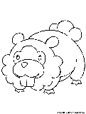 Bidoof Coloring Page 