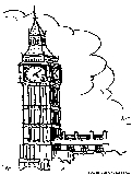 Big Ben Coloring Page 