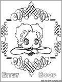 Bitsy Boop Coloring Page 