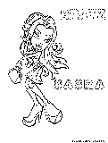 Bratz Sasha Coloring Page 