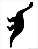 brontosaurus silhouette