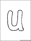 bubble letter u