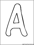 bubble letters A