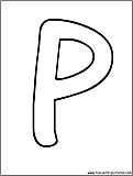 bubble letters P