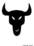 bull face silhouette