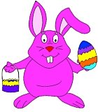 bunnypaintingegg- picture of easter bunny