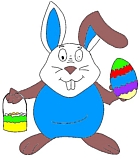 bunnypaintingegg1- picture of easter bunny