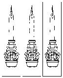 Christmas Candles Bookmarks Coloring Page 