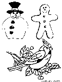 Christmas Ornaments Coloring Page 