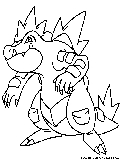 Feraligatr Coloring Page 