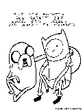 Finn Jake Friendship Coloring Page 