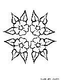 Floral Design Coloring Page 