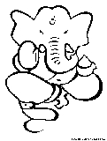 Ganesha Coloring Page 