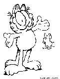 Garfield Coloring Page 