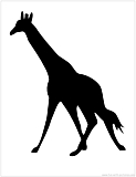 giraffe2 silhouette