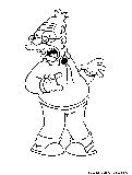 Grandpa Simpson Coloring Page 