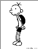 Greg Heffley Coloring Page 