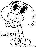 Gumball Darwin Coloring Page 