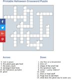 halloween crossword puzzle