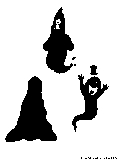 halloween spooks silhouette