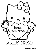 Hello Kitty Coloring Page3 