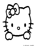 Hellokittyface Coloring Page 