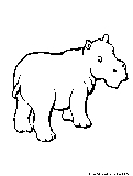 Hippo Coloring Page1 