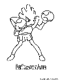 Hitmonchan Coloring Page 