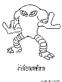 Hitmonlee Coloring Page 