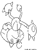 Hitmontop Coloring Page 