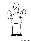 Homer Simpson Coloring Page 