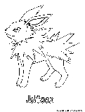Jolteon Coloring Page 