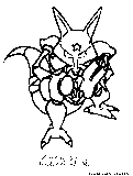 Kadabra Coloring Page 