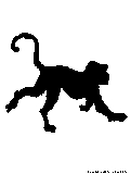 langur silhouette