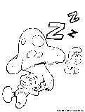 Lazysmurf Coloring Page 