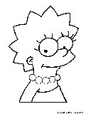 Lisa Simpson Coloring Page 