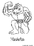 Machoke Coloring Page 