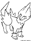 Manectric Coloring Page 