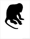 monkey silhouette