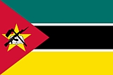 Mozambique Flag  Coloring Page