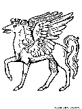 Mythical Pegasus Coloring Page 