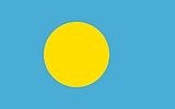 Palau Flag  Coloring Page