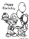 Preciousmoments Happybirthday Coloring Page 