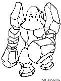 Regirock Coloring Page 