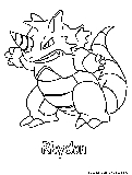 Rhydon Coloring Page 