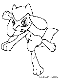 Riolu Coloring Page 